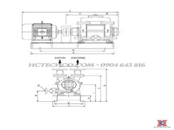 Bản vẽ bơm chân không HanChang HWVP 1-300