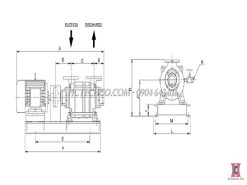 Bản vẽ bơm chân không HanChang HWVP-2-045