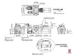 Bản vẽ bơm hút chân không khí nén VMECA VTC