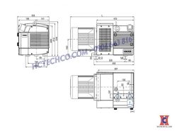 Kích thước bơm chân không KVT 3.80