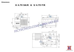 Thông số bơm chân không vòng dầu Becker U.70