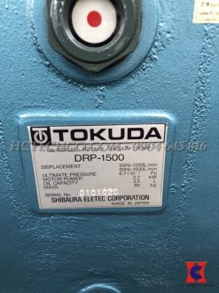 Tem sản phẩm bơm chân không Tokuda cũ
