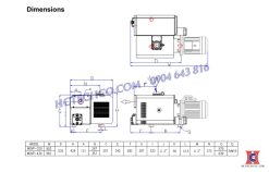 Kích thước tiêu chuẩn bơm wonchang 320
