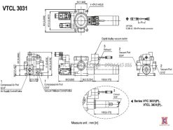 kích thước van chân không vtcl 3031