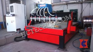 He thong bom hut chan khong cho may cnc