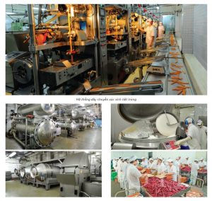Bơm hút chân không sản xuất thực phẩm chất lượng