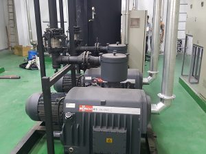 Hệ thống bơm chân không sau khi hoàn thành sửa chữa