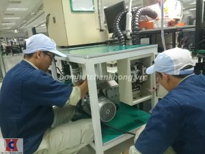 HCTECH sửa hệ thống bơm chân không cho công ty UMC Hải Dương