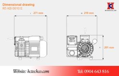 Bản vẽ kích thước model Busch KB 0010E