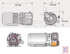 Bản vẽ kích thước của model Busch R5 PB 0008C