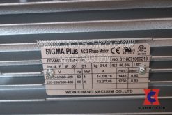 Hình ảnh tem động cơ của bơm chân không WBS80A