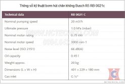 thong so ky thuat bom hut chan khong vong dau busch r5 rb 0021c