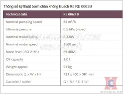 thong so ky thuat bom hut chan khong vong dau busch re 0063b