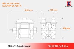 Thông số kỹ thuật bơm chân không Busch LA 1807A