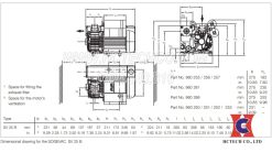 Kích thước bơm chân không Sogevac SV25B