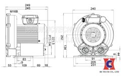 Cấu tạo máy thổi khí Long Good LG 2068