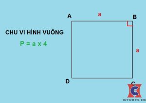 Tính chu vi của hình vuông
