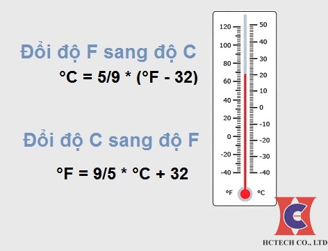 Cách quy đổi độ F sang độ C và ngược lại