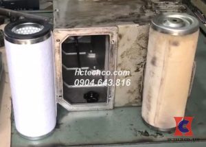Chuẩn bị lọc tách dầu chân không cho bơm