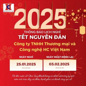HCTECH thông báo lịch nghỉ Tết Nguyên Đán Ất Tỵ 2025