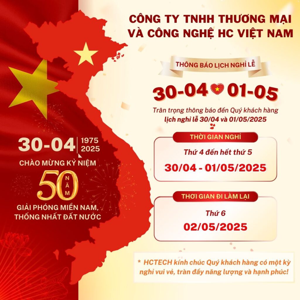 lịch nghỉ lễ 30/4 và 1/5 của đội ngũ công ty HC Việt Nam