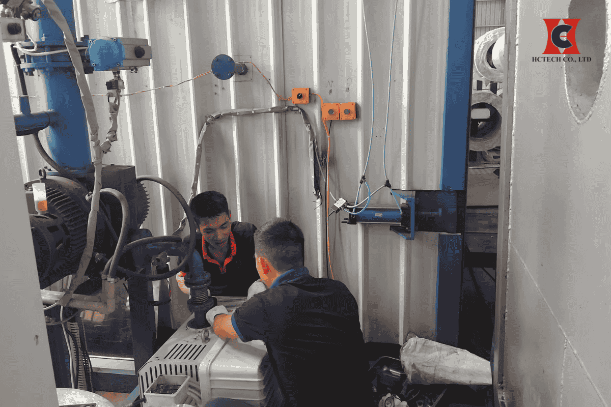 Công ty HC Việt Nam hoàn thành sửa chữa bơm hút chân không cho nhà máy HAECO Bắc Ninh