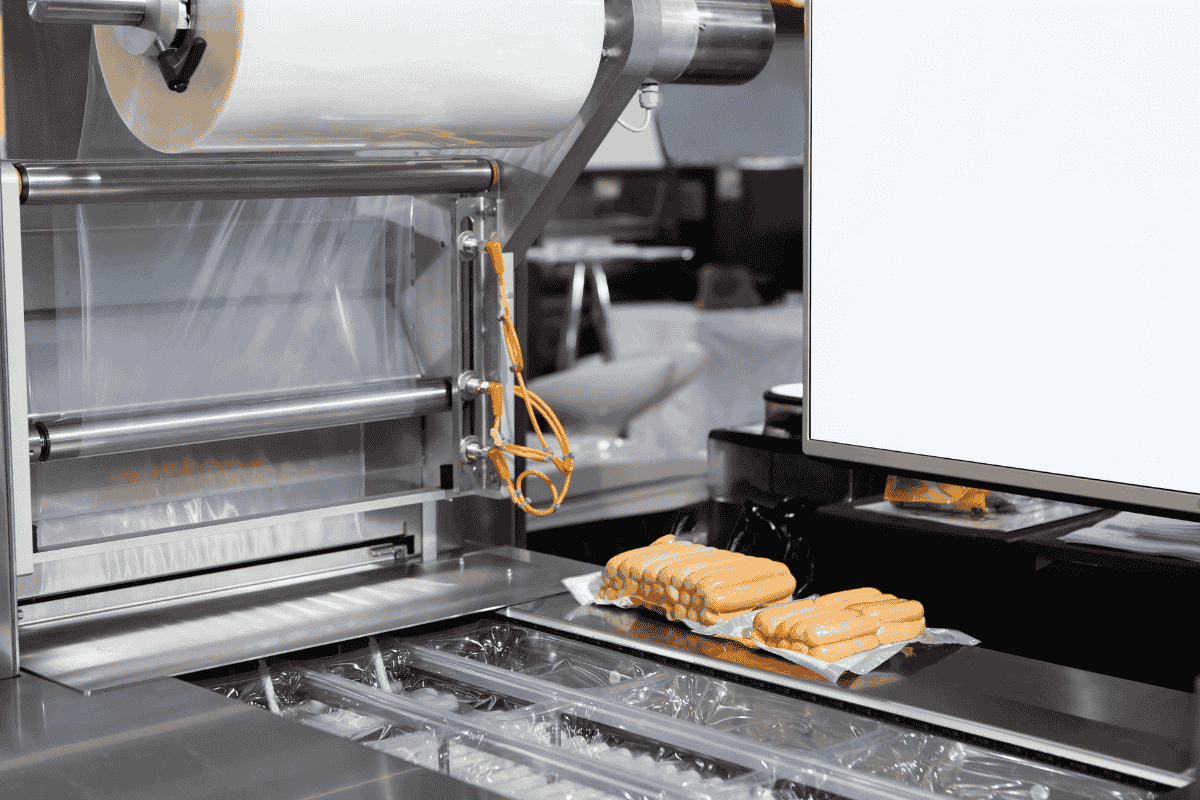 dây chuyền hút chân không đóng gói thực phẩm