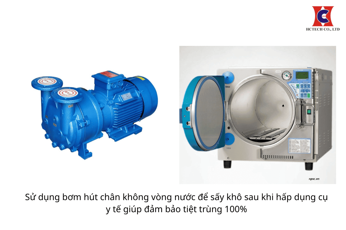 Bơm chân không dùng trong y tế