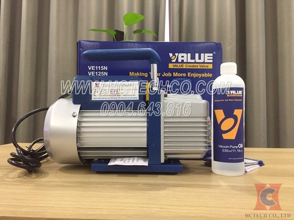 Mẫu bơm hút chân không điều hòa Value có sẵn tại HCETCH